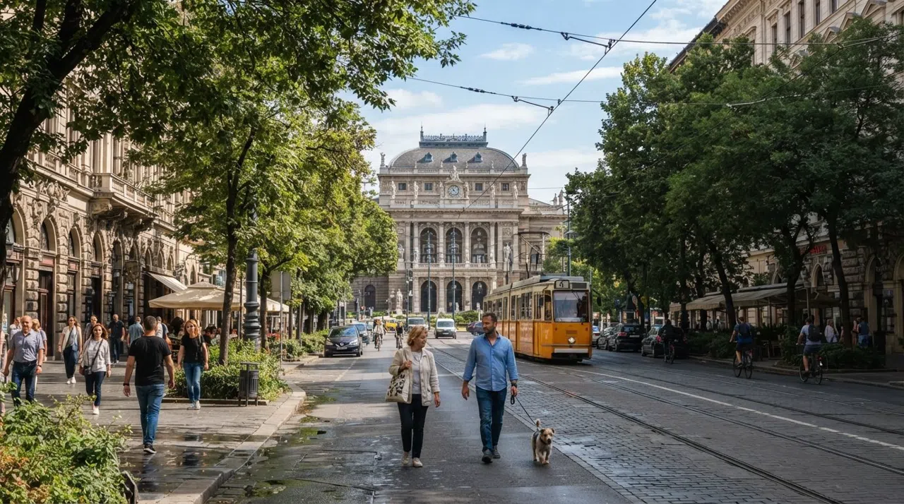 Terézváros, Budapest: bulevares, teatros y cenas nocturnas en el Distrito VI