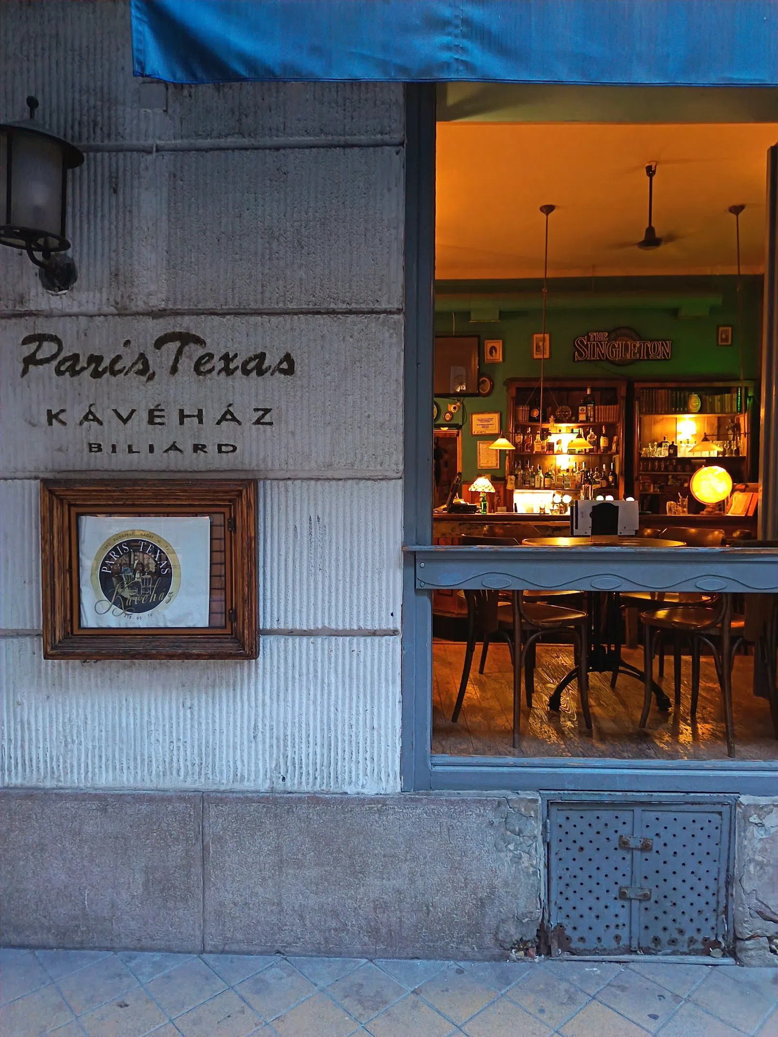 Paris, Texas Kávéház, Budapest